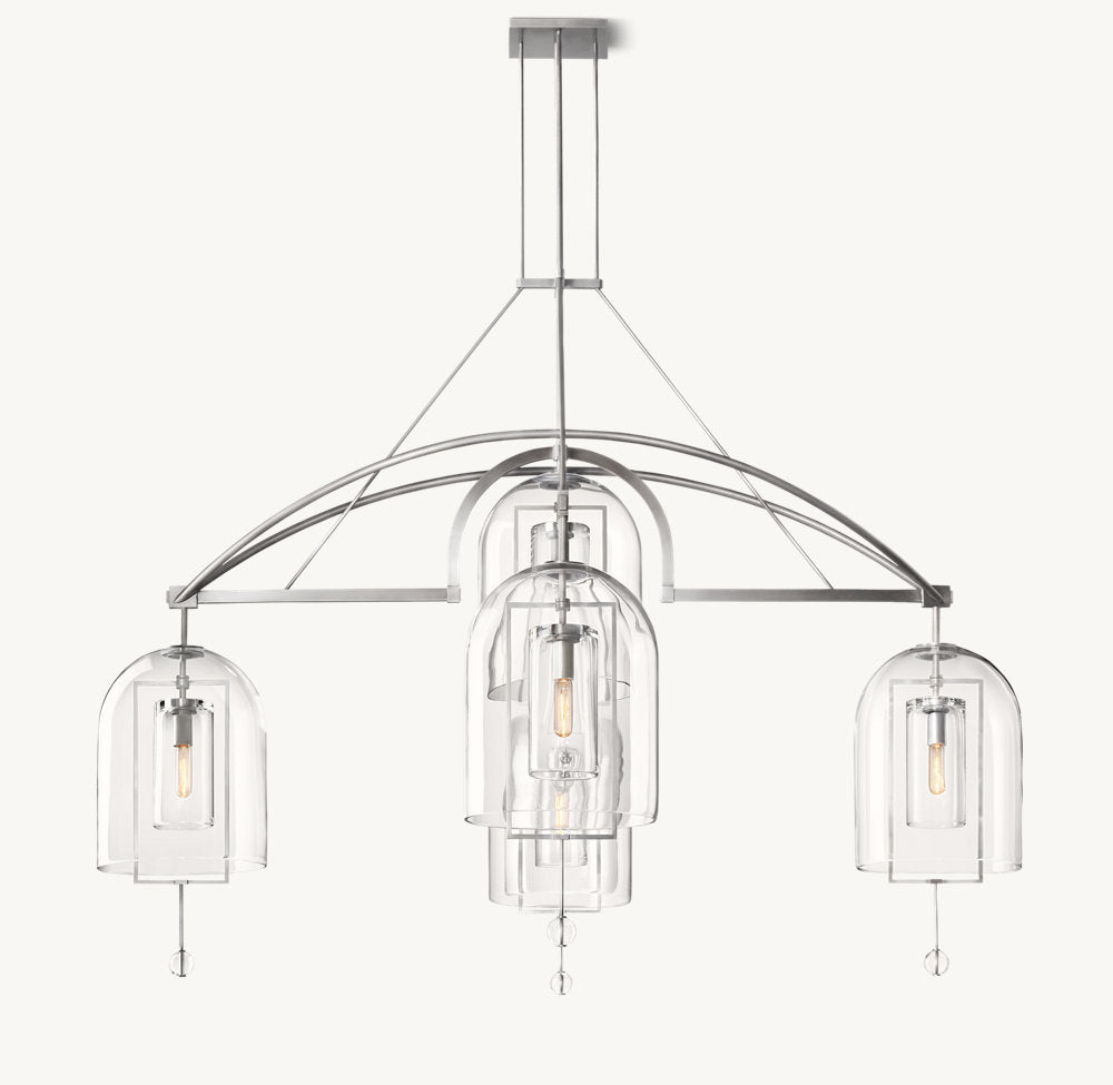 Fulcrum Round Grand Chandelier 73"-VaseLamps