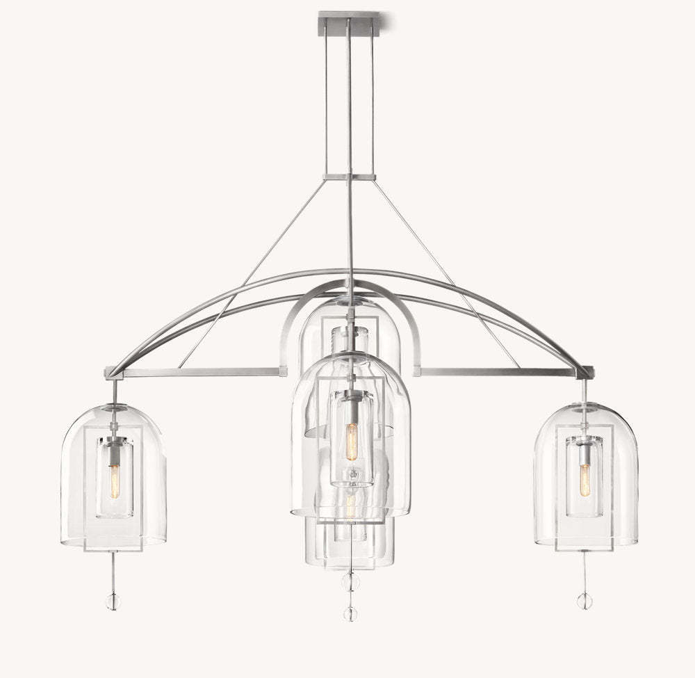 Fulcrum Round Grand Chandelier 73"-VaseLamps