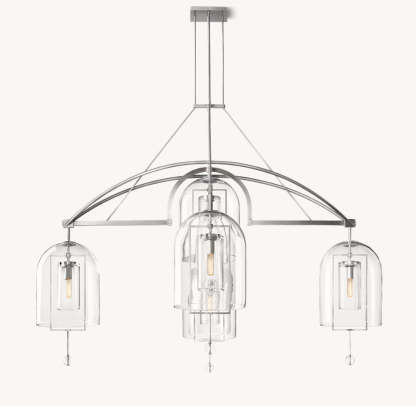 Fulcrum Round Grand Chandelier 73"-VaseLamps