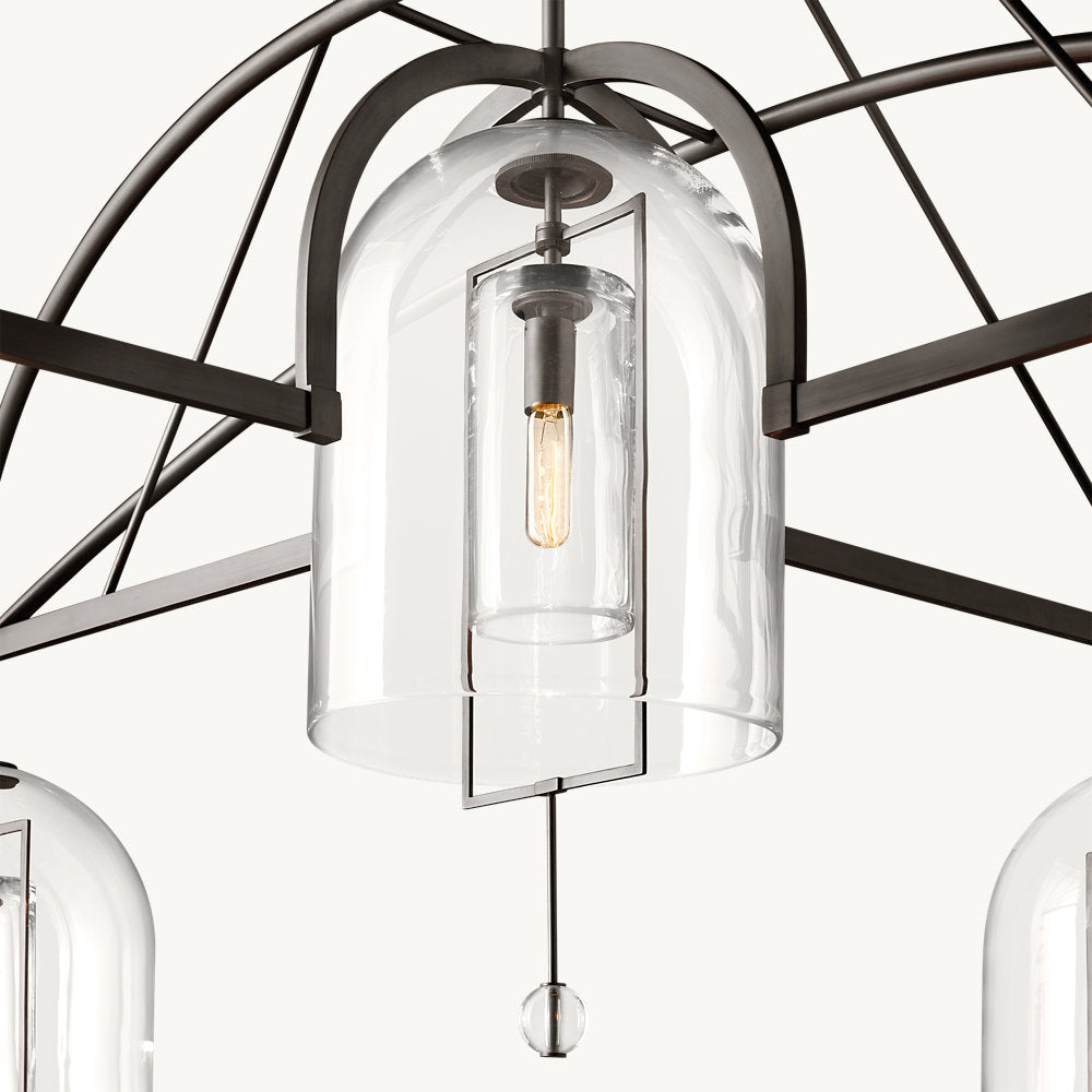Fulcrum Round Grand Chandelier 73"-VaseLamps