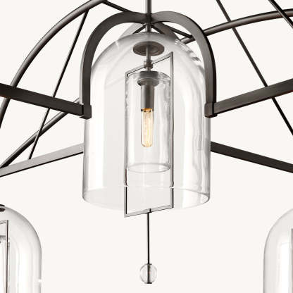 Fulcrum Round Grand Chandelier 73"-VaseLamps