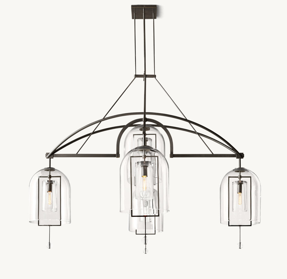 Fulcrum Round Grand Chandelier 73"-VaseLamps