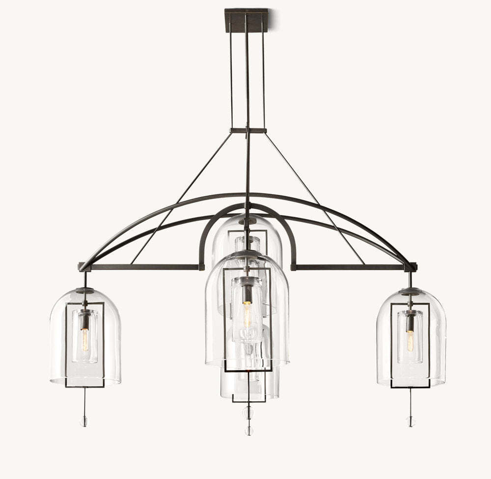 Fulcrum Round Grand Chandelier 73"-VaseLamps