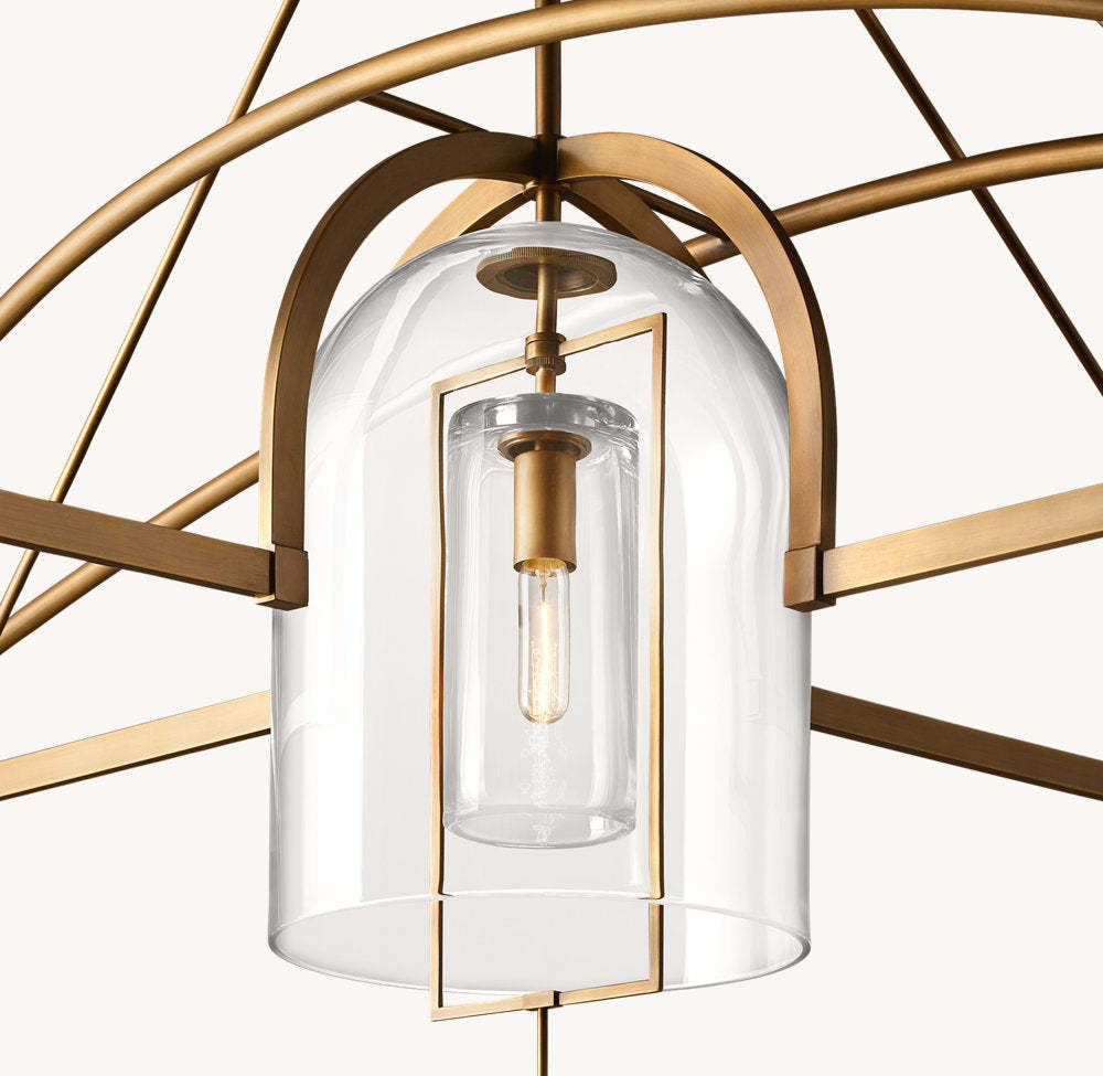 Fulcrum Round Grand Chandelier 85"-VaseLamps