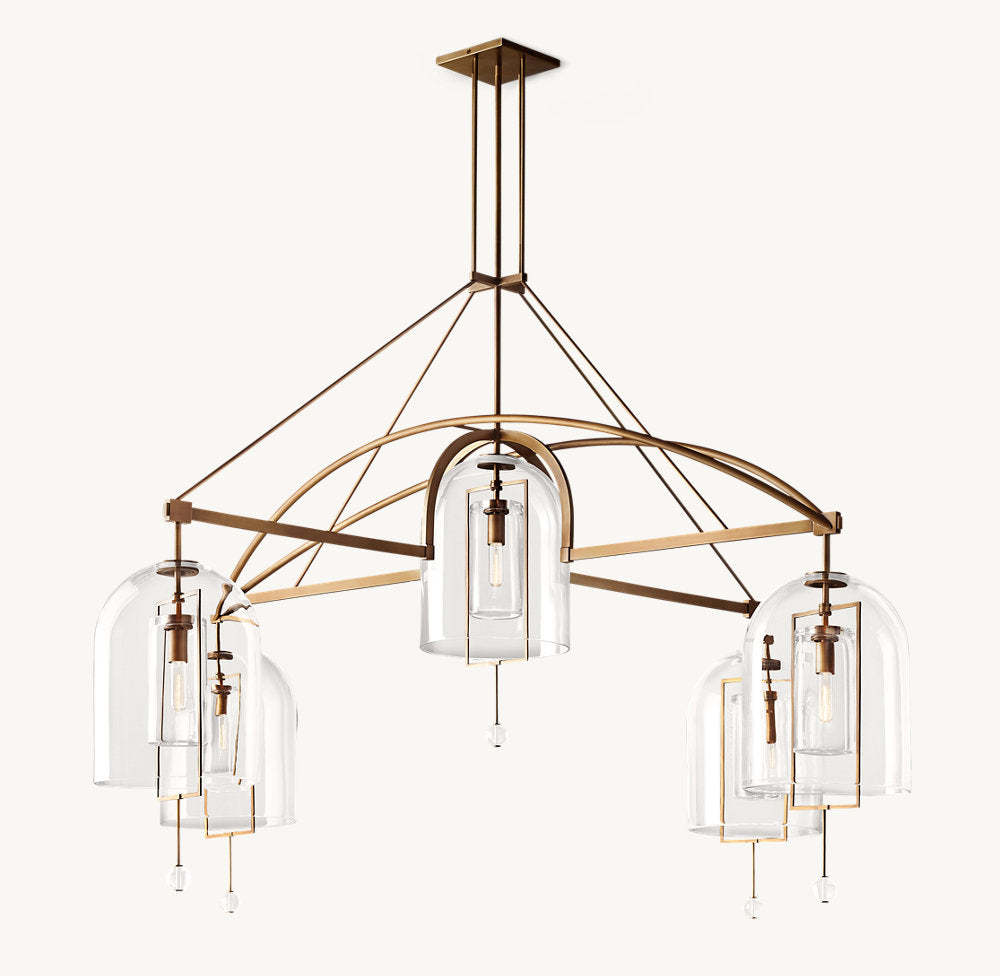 Fulcrum Round Grand Chandelier 85"-VaseLamps