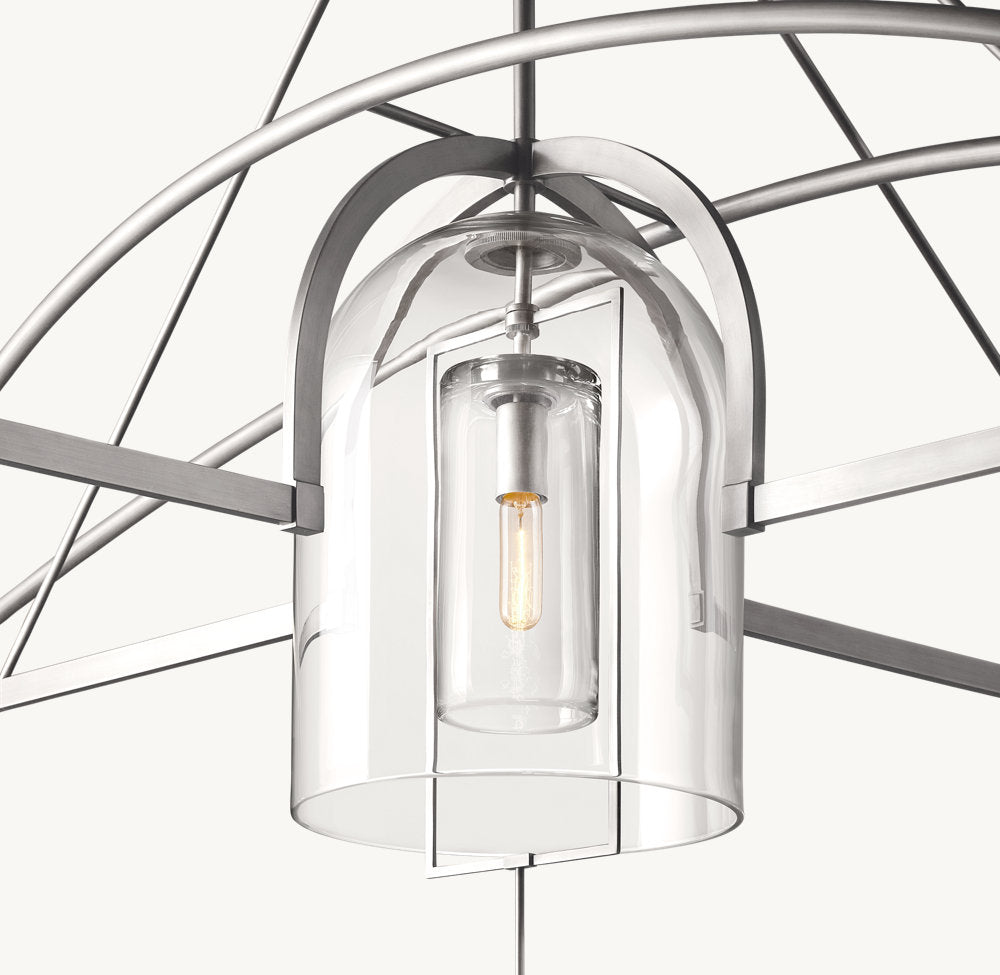 Fulcrum Round Grand Chandelier 85"-VaseLamps