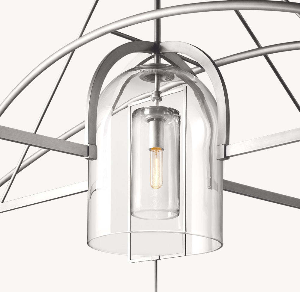 Fulcrum Round Grand Chandelier 85"-VaseLamps
