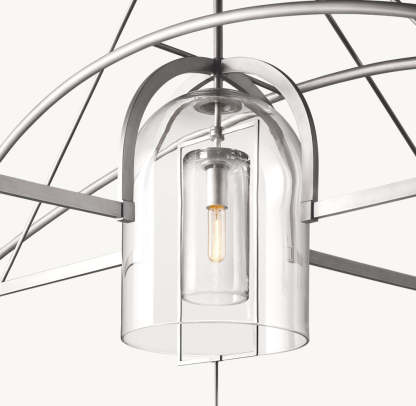 Fulcrum Round Grand Chandelier 85"-VaseLamps