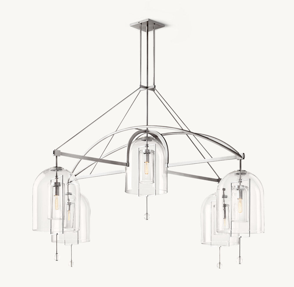 Fulcrum Round Grand Chandelier 85"-VaseLamps