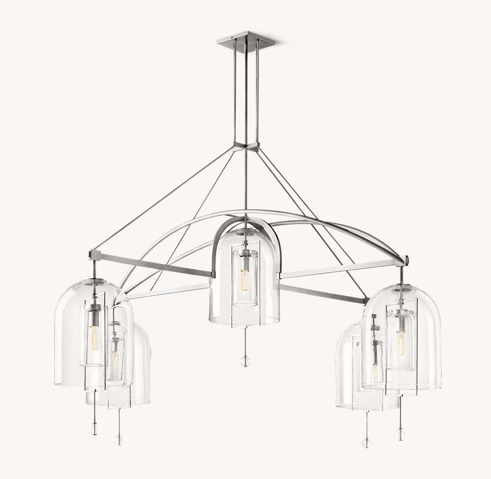 Fulcrum Round Grand Chandelier 85"-VaseLamps