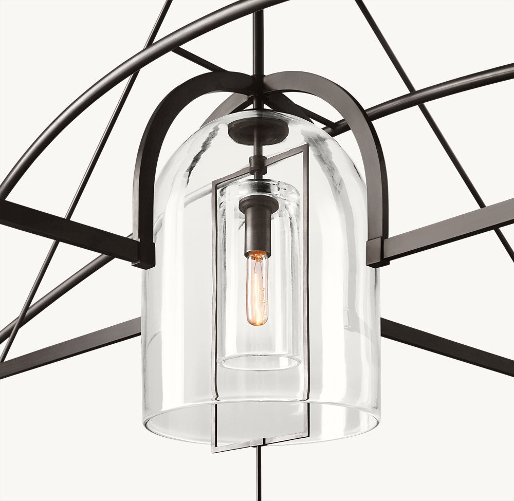 Fulcrum Round Grand Chandelier 85"-VaseLamps