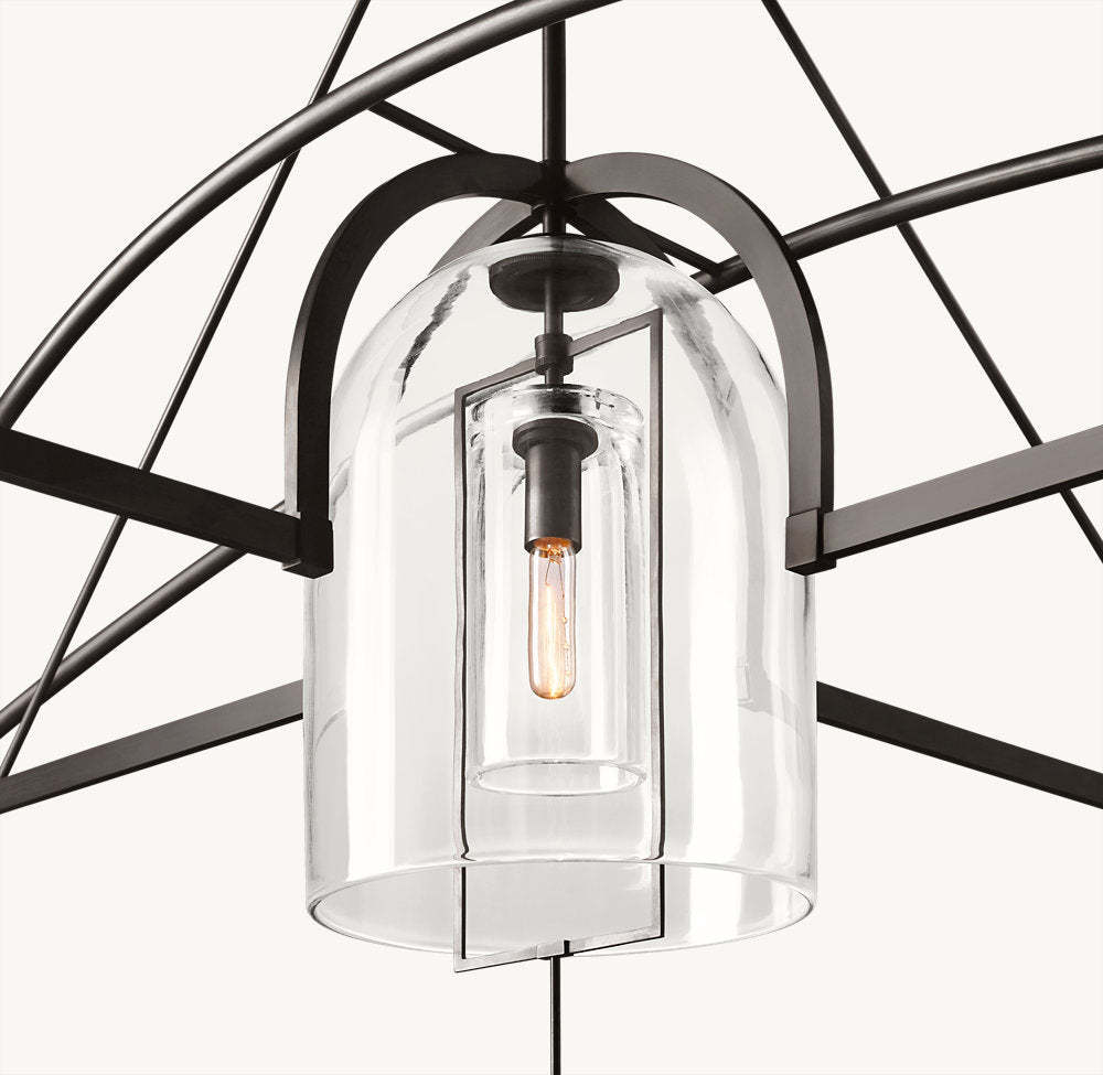 Fulcrum Round Grand Chandelier 85"-VaseLamps