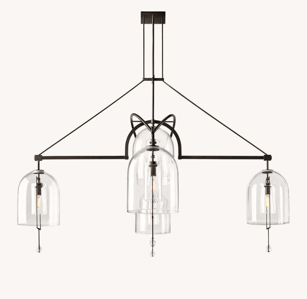 Fulcrum Round Grand Chandelier 85"-VaseLamps