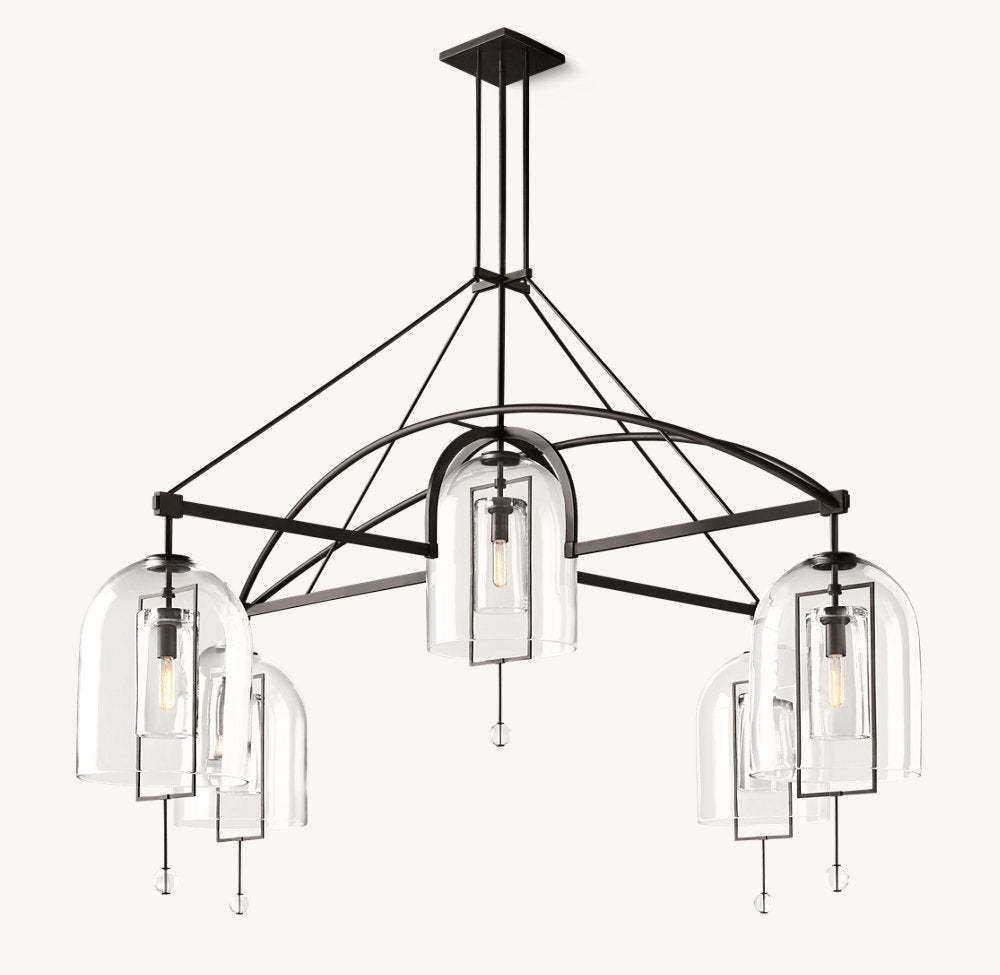 Fulcrum Round Grand Chandelier 85"-VaseLamps