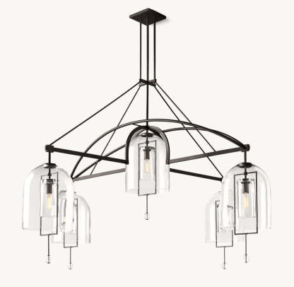 Fulcrum Round Grand Chandelier 85"-VaseLamps