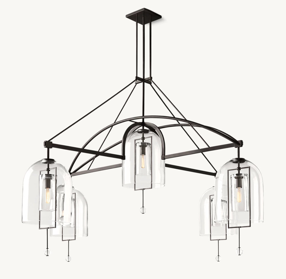 Fulcrum Round Grand Chandelier 61"-VaseLamps