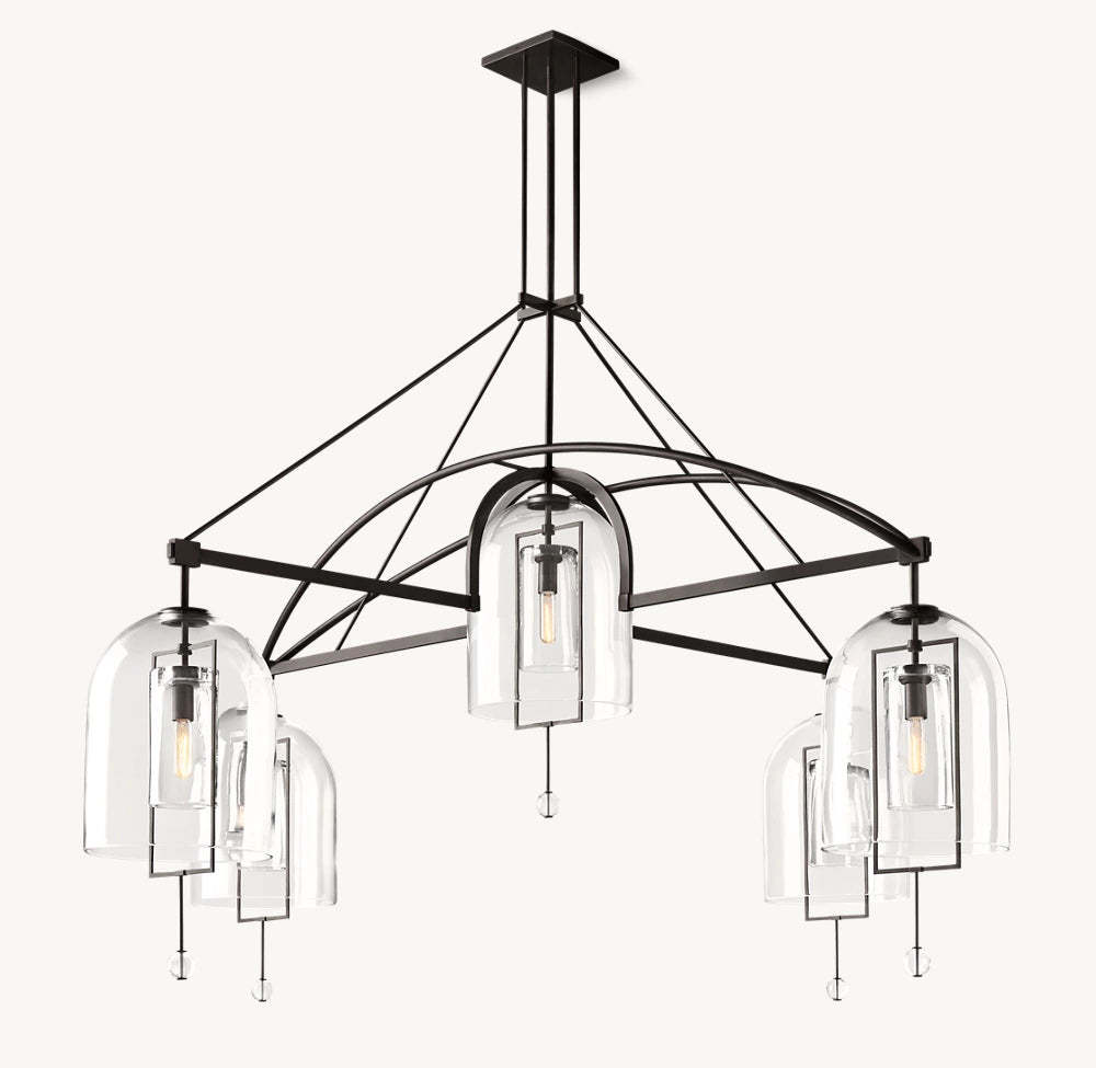 Fulcrum Round Grand Chandelier 61"-VaseLamps