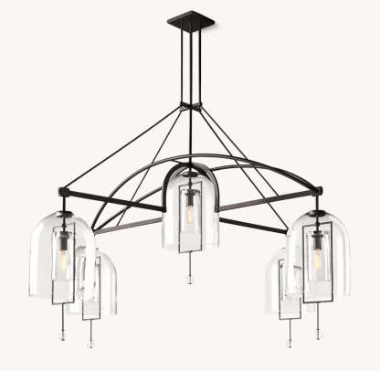 Fulcrum Round Grand Chandelier 61"-VaseLamps