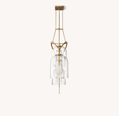 Fulcrum Grand Linear Chandelier 61"-VaseLamps