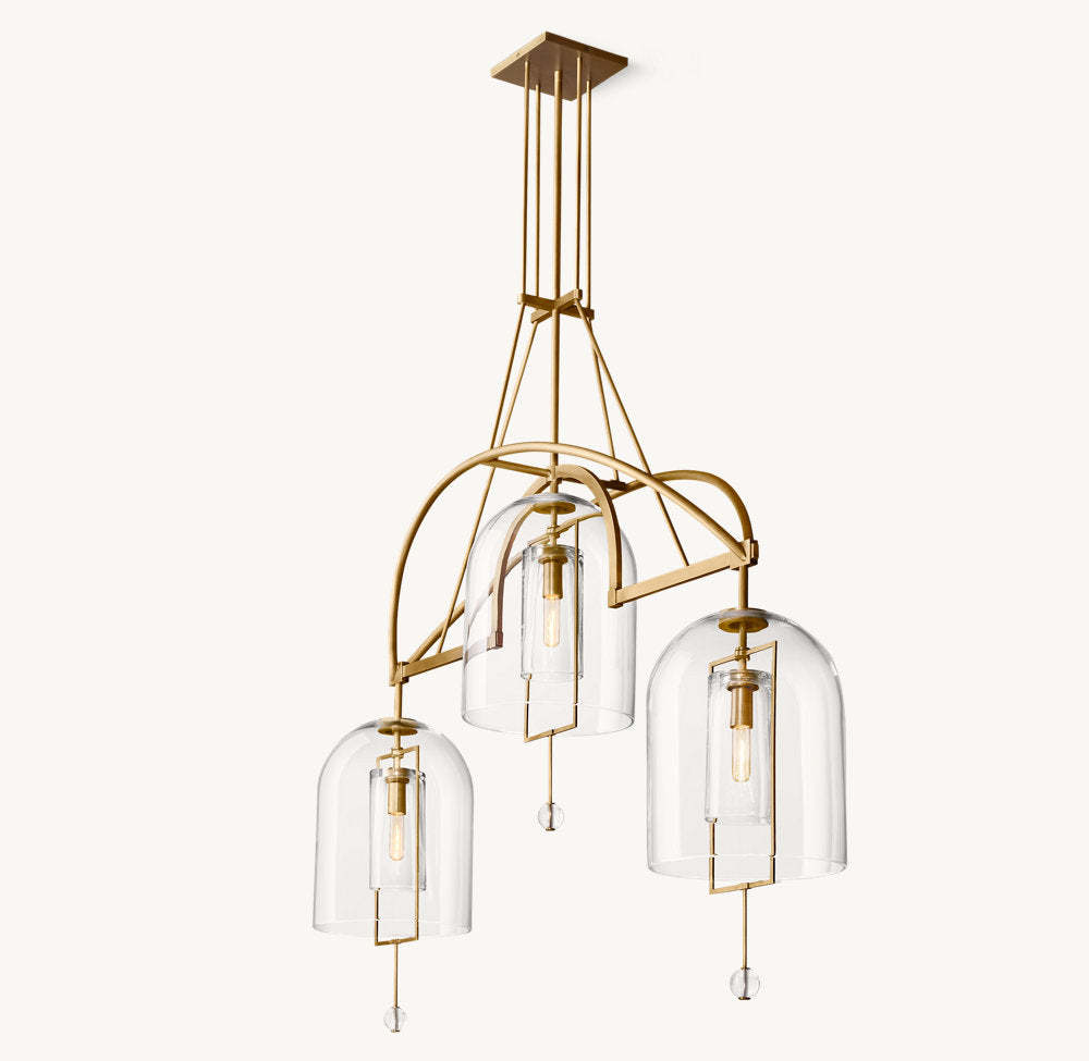 Fulcrum Grand Linear Chandelier 61"-VaseLamps