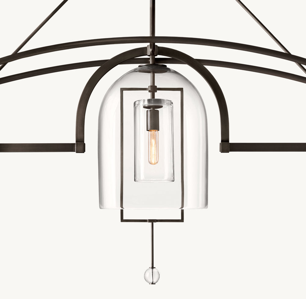 Fulcrum Grand Linear Chandelier 85"-VaseLamps