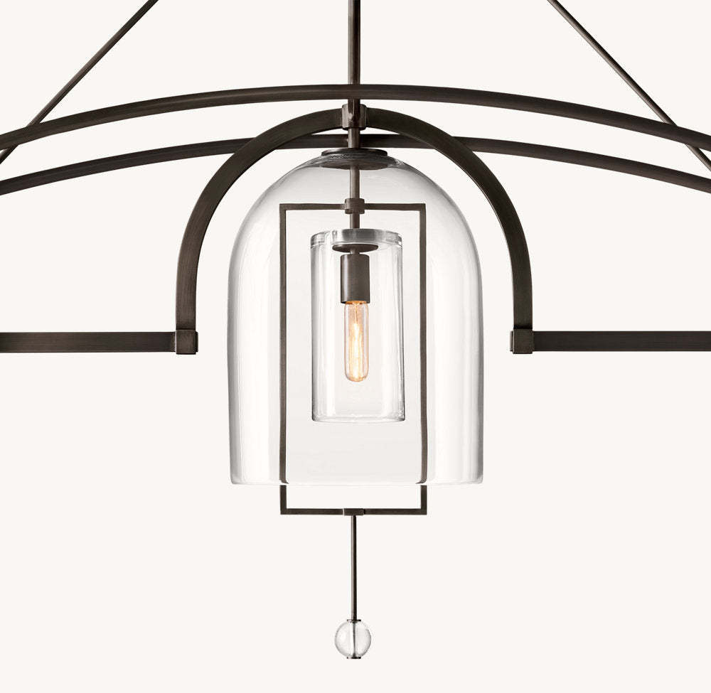 Fulcrum Grand Linear Chandelier 85"-VaseLamps