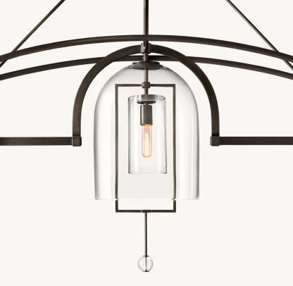 Fulcrum Grand Linear Chandelier 85"-VaseLamps