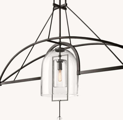 Fulcrum Grand Linear Chandelier 85"-VaseLamps