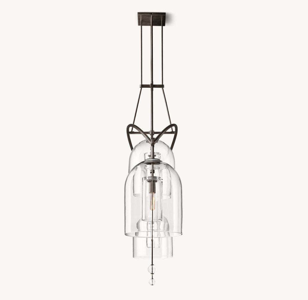 Fulcrum Grand Linear Chandelier 85"-VaseLamps