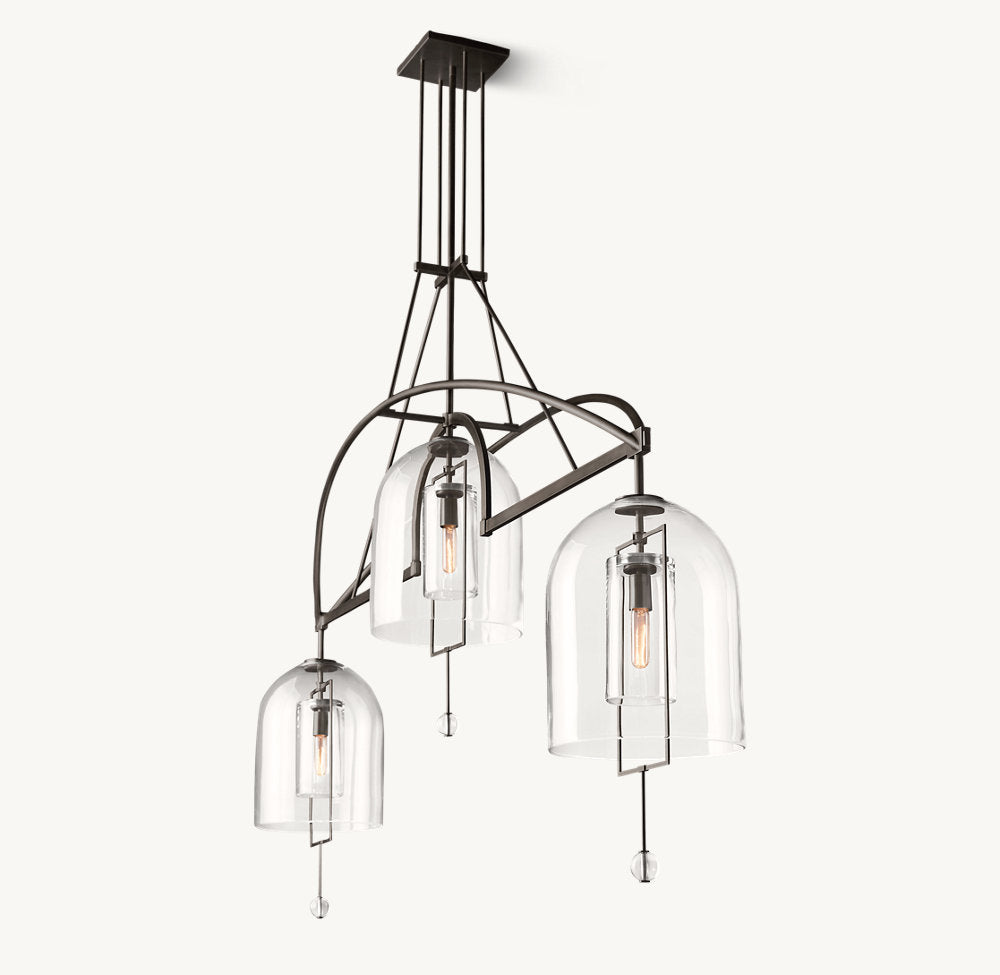 Fulcrum Grand Linear Chandelier 85"-VaseLamps