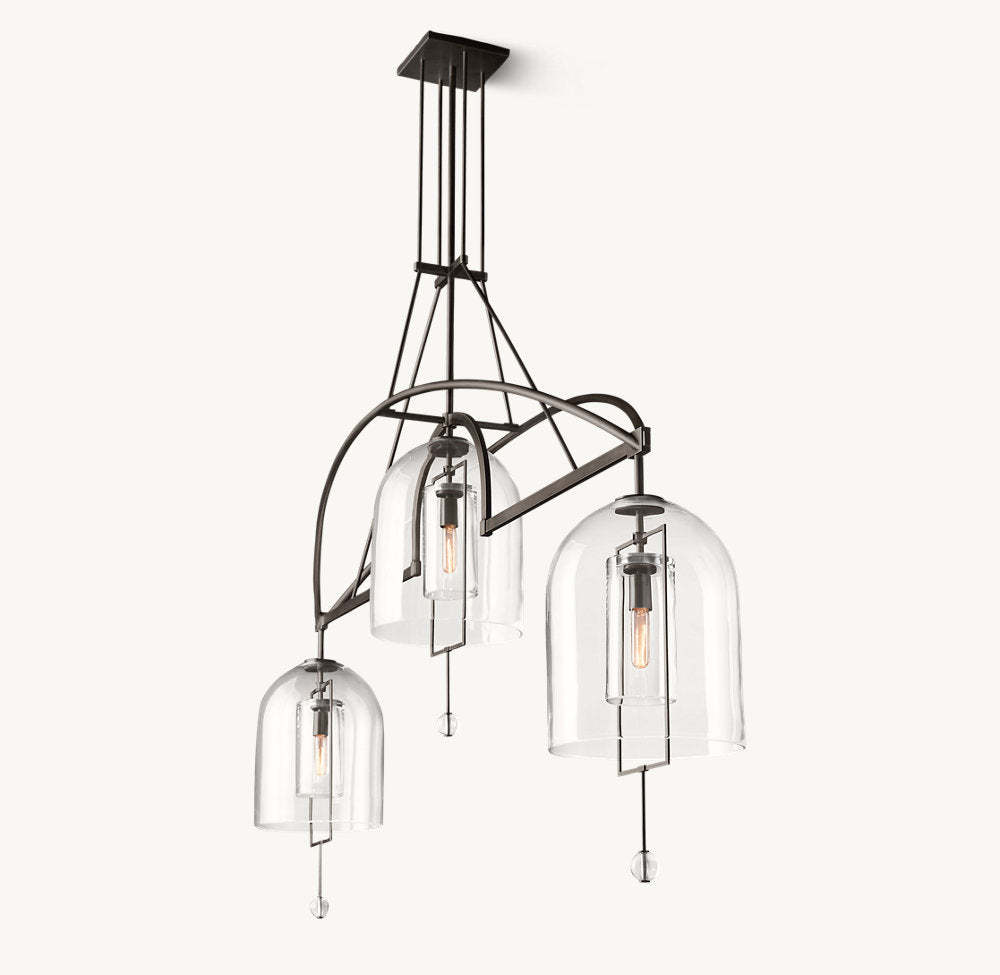 Fulcrum Grand Linear Chandelier 85"-VaseLamps