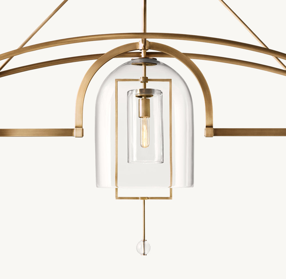 Fulcrum Grand Linear Chandelier 85"-VaseLamps