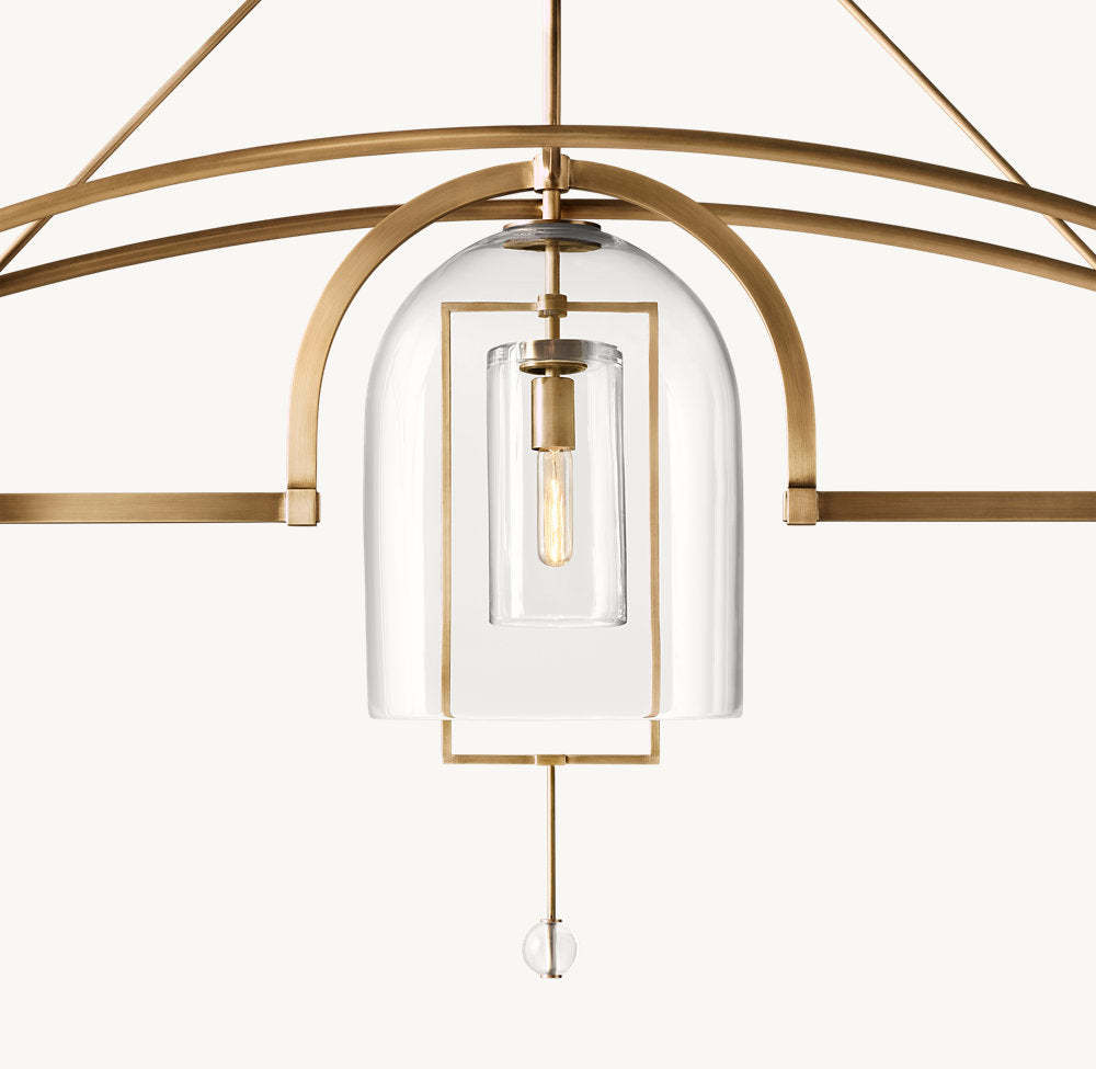 Fulcrum Grand Linear Chandelier 85"-VaseLamps