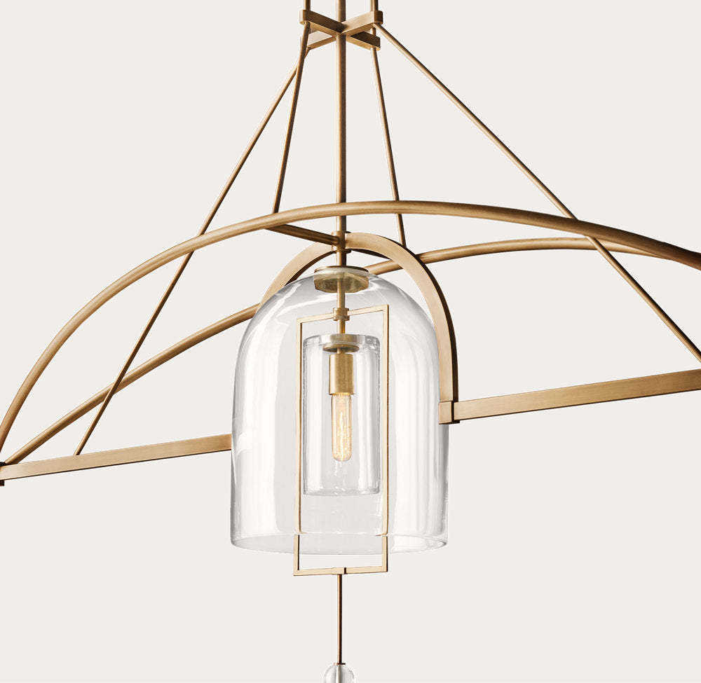 Fulcrum Grand Linear Chandelier 85"-VaseLamps