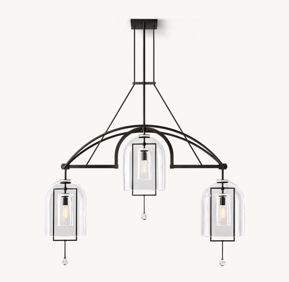 Fulcrum Grand Linear Chandelier 61"-VaseLamps
