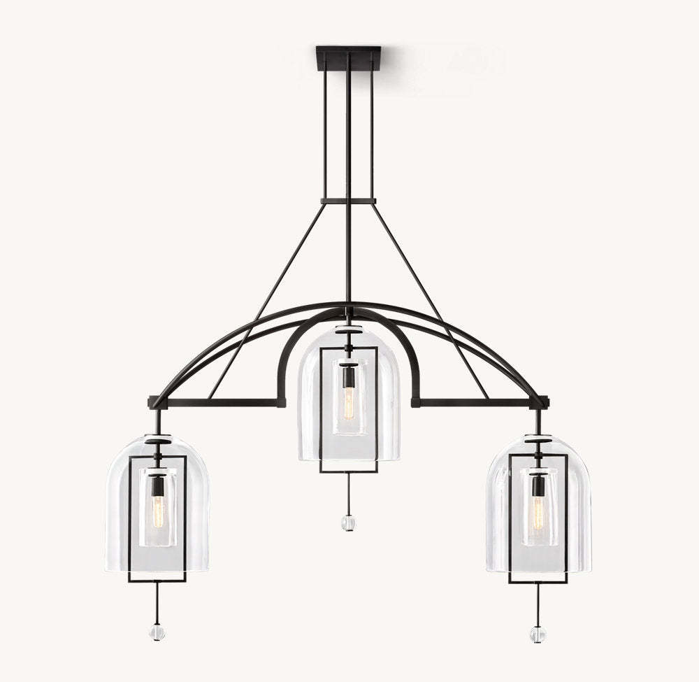 Fulcrum Grand Linear Chandelier 61"-VaseLamps