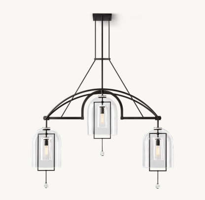 Fulcrum Grand Linear Chandelier 61"-VaseLamps