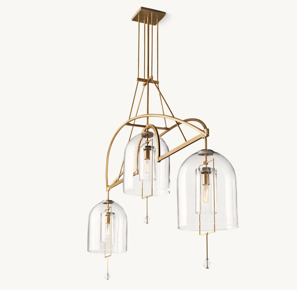 Fulcrum Grand Linear Chandelier 85"-VaseLamps