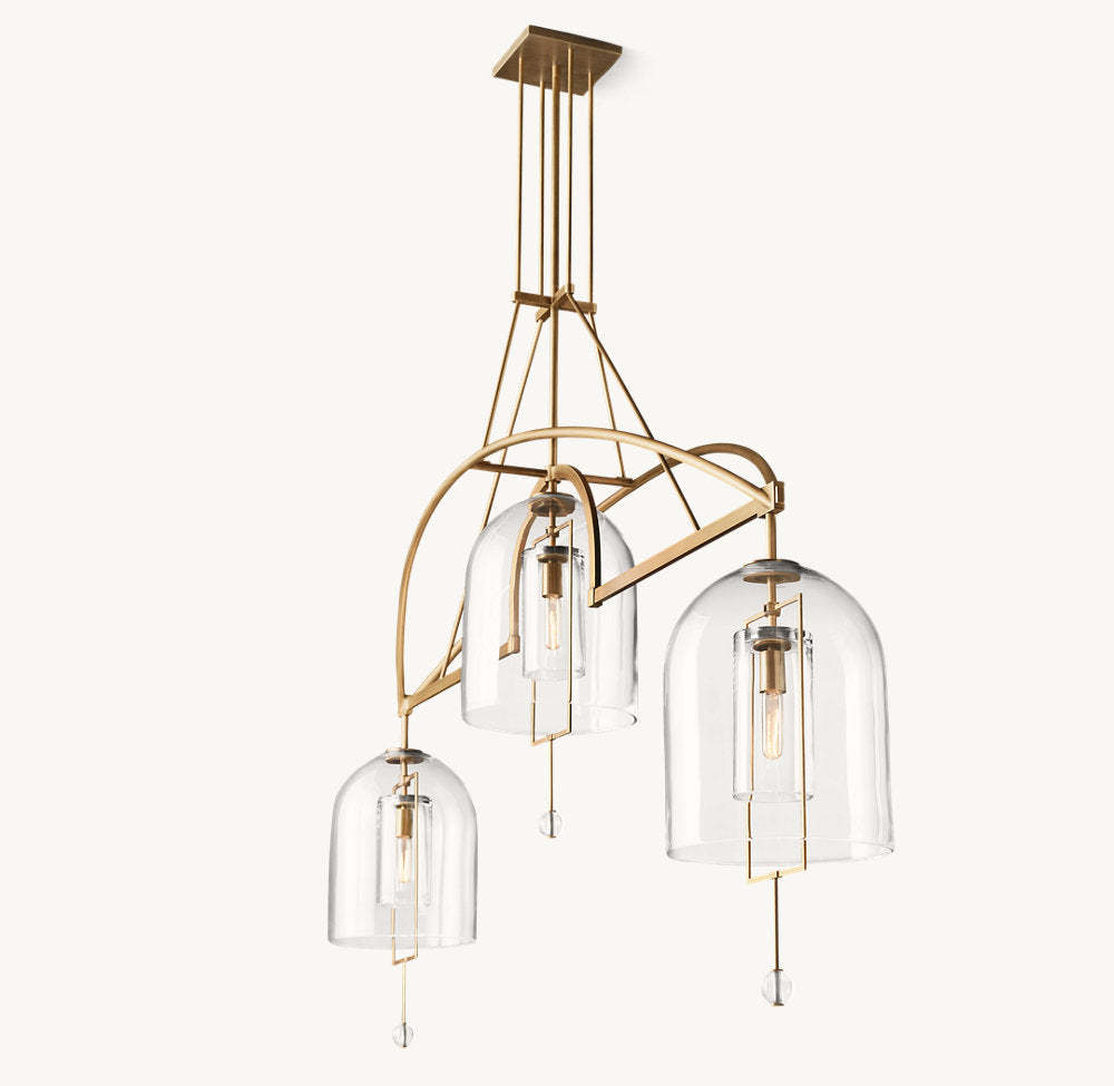 Fulcrum Grand Linear Chandelier 85"-VaseLamps