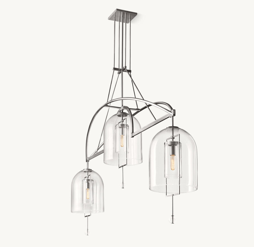 Fulcrum Grand Linear Chandelier 85"-VaseLamps