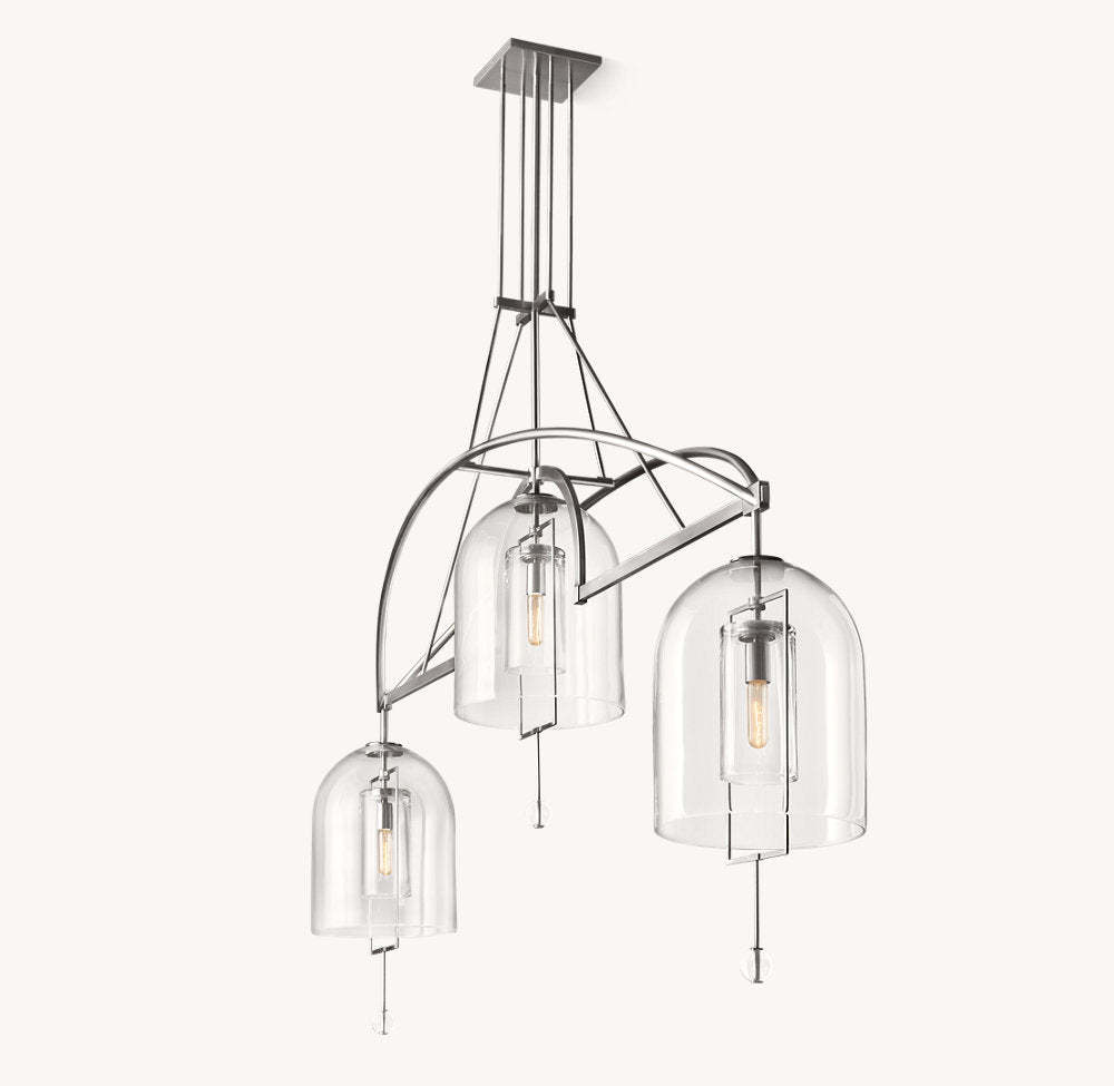 Fulcrum Grand Linear Chandelier 85"-VaseLamps