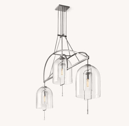 Fulcrum Grand Linear Chandelier 85"-VaseLamps