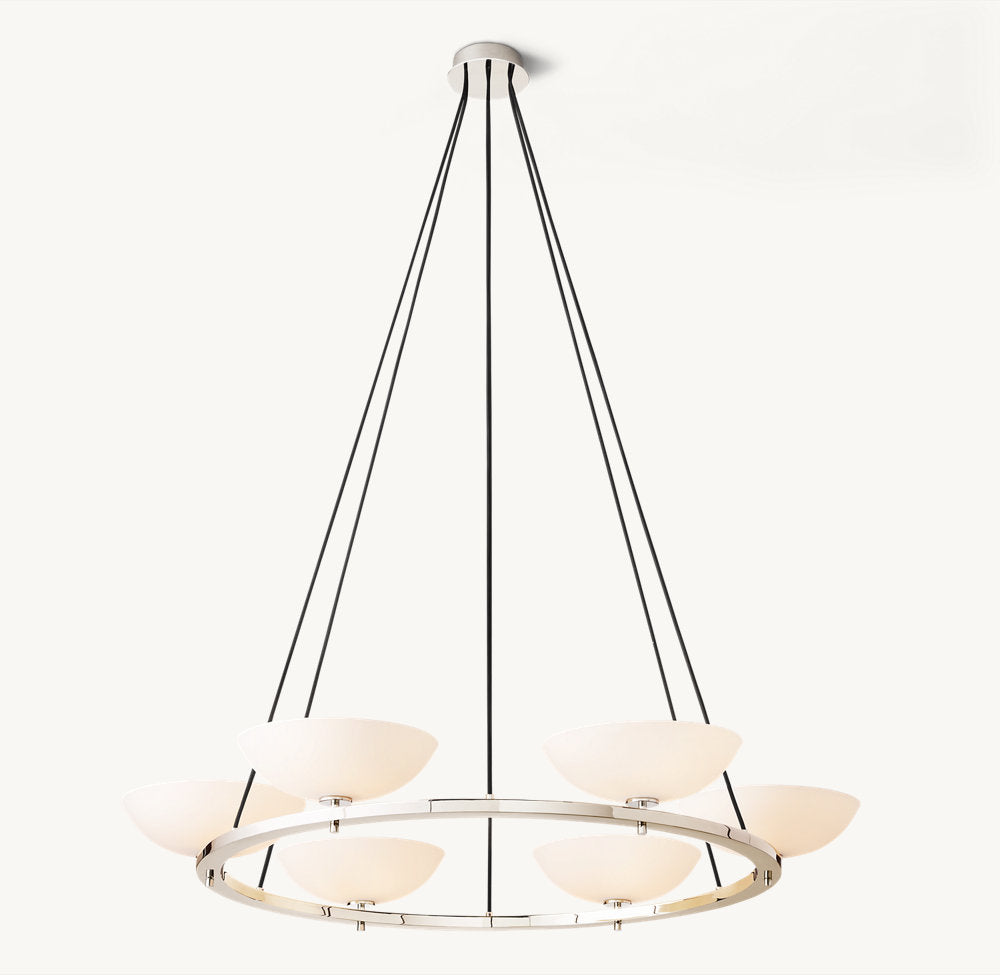 Vernet Round Chandelier 48"-VaseLamps