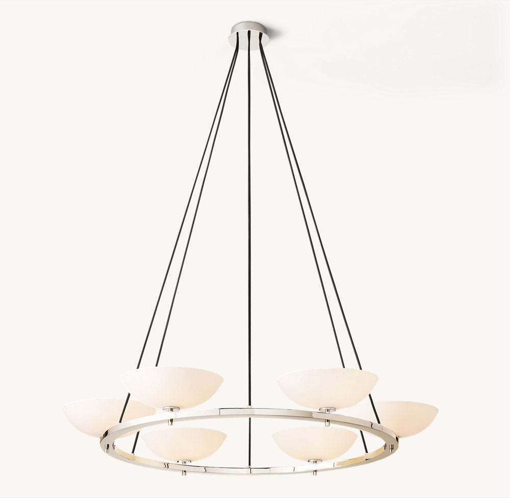 Vernet Round Chandelier 48"-VaseLamps
