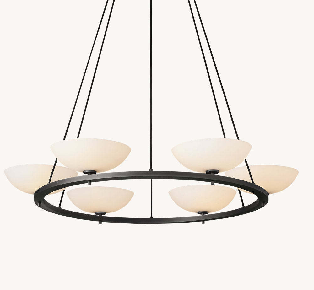 Vernet Round Chandelier 48"-VaseLamps