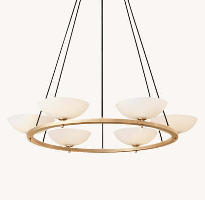 Vernet Round Chandelier 48"-VaseLamps