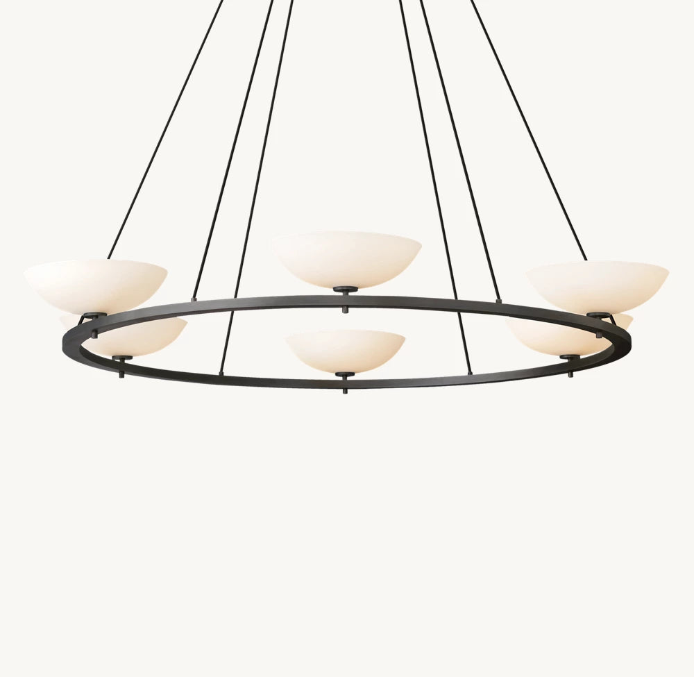 Vernet Round Chandelier 60"-VaseLamps