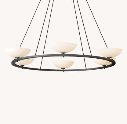 Vernet Round Chandelier 60"-VaseLamps