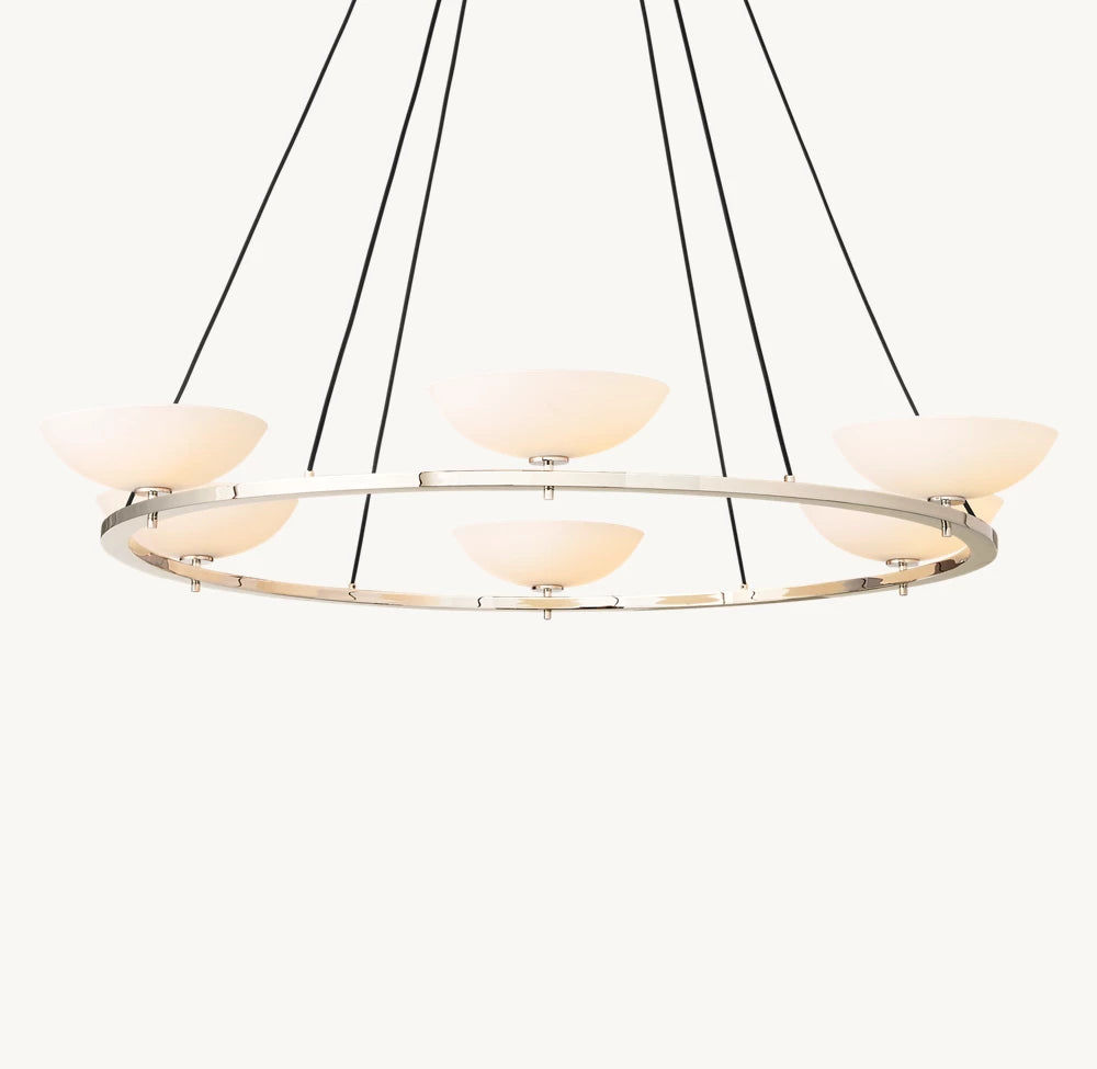 Vernet Round Chandelier 60"-VaseLamps