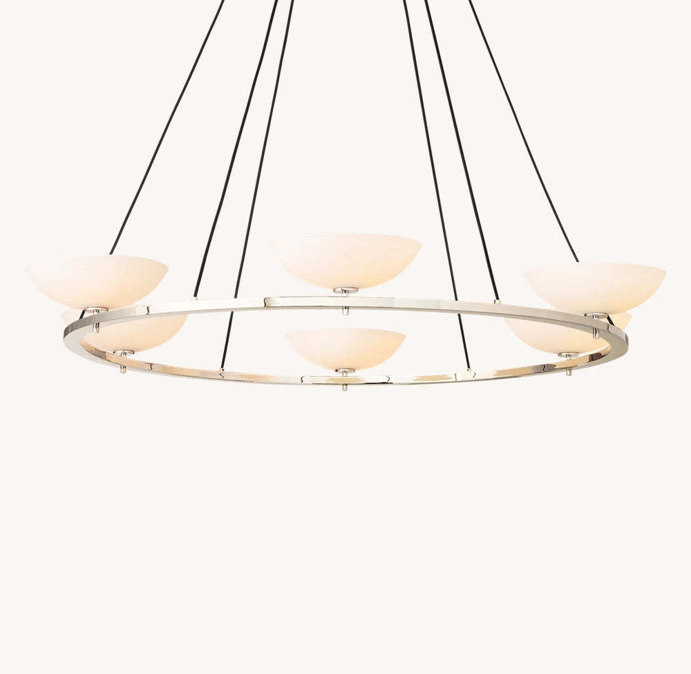Vernet Round Chandelier 60"-VaseLamps